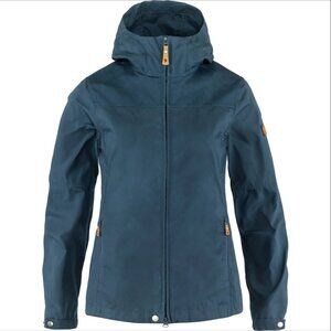 Fjallraven Ws Stina Hooded Jacket, size XL, indigo/slate blue